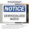 Signmission Demineralized Water, 5 in W x Rectangle, Vinyl Decal OS-2PACK-NS-D-35-L-10972 - alternate 6